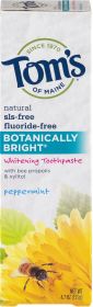 Tom's Of Maine Botanically Bright Peppermint Toothpaste (6x4.7 Oz)