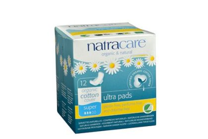 Natracare Super Ultra Pads With Wings (1x12 CT)
