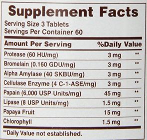 American Health Super Papaya Enzyme Plus (1x180 TAB)
